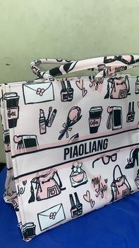 Product Review of MNK BAG | LARGE SIZE | TOTEBAG NAMA | READY STOK | BISA CUSTOME NAMA | Manukashop_id Kanvas from L**a 0