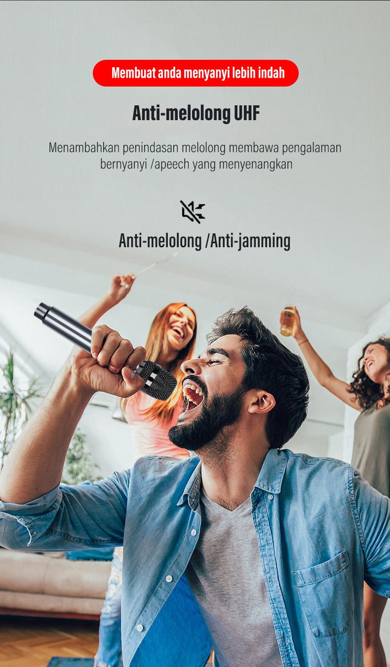 Product Introduction of SHURE-302 Mikrofon Nirkabel Karaoke Profesional Mikrofon Nirkabel Mikrofon Ganda Murah 11