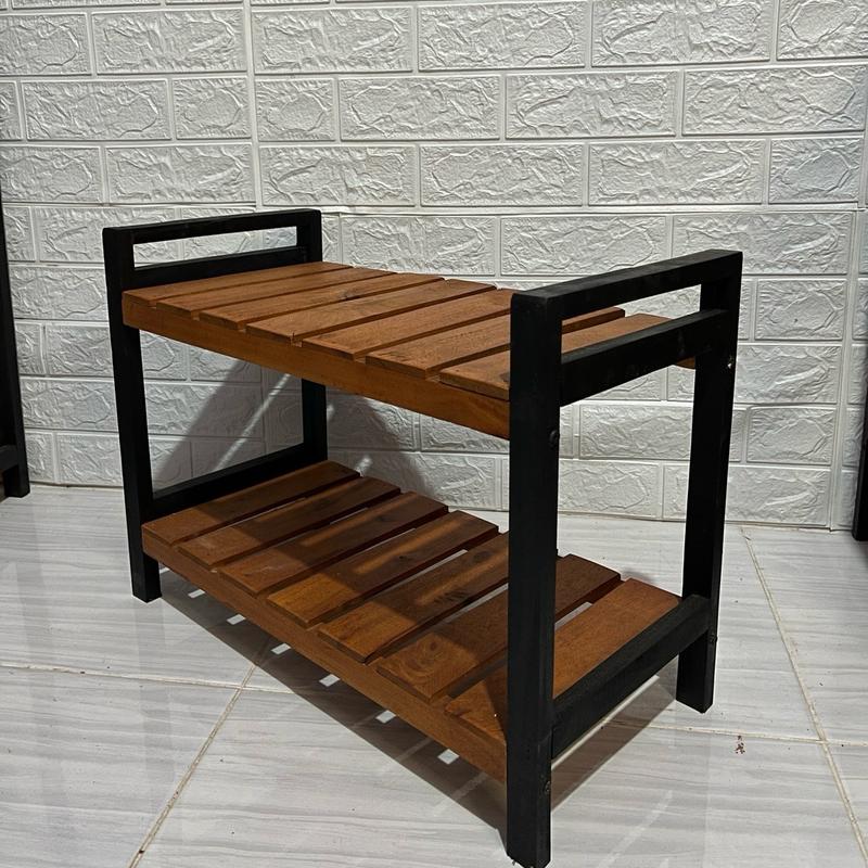 Rak Aquarium 50x25 2 susun Rak Serbaguna Kayu 5