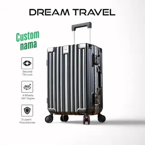 Dream Koper 20-28 Inch Kabin & Bagasi Aluminium Frame Roda Custom Nama & Logo–M102