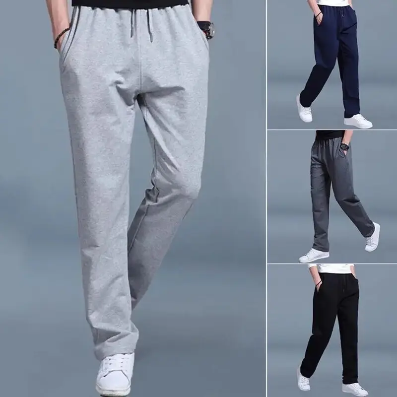 Celana Training Pria / Wanita Dewasa Panjang Unisex Kain Cepat Kering Pants Dingin Sweatpants Trening Training Jogging 1