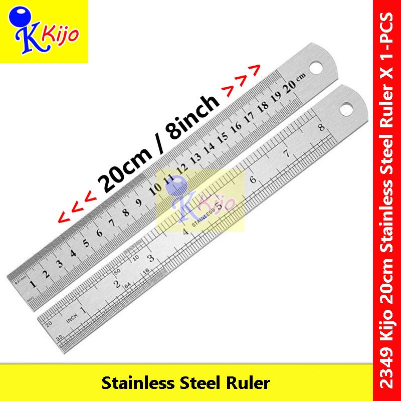 20cm Example Kijo Stainless Steel Ruler 20cm 8inch Pembaris Besi # #Kijo #2349 ...