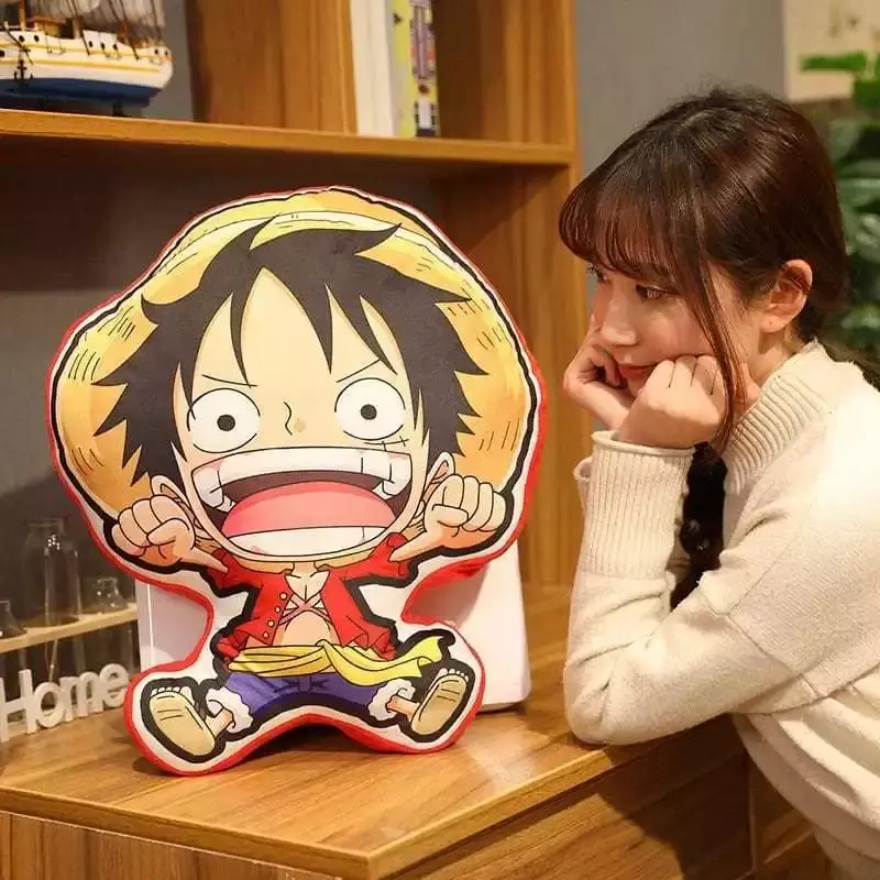 Bantal Boneka One Piece Pillow Doll Luffy Roronoa Zoro Sanji Chopper Usopp Cartoon Anime Peripherals Toys