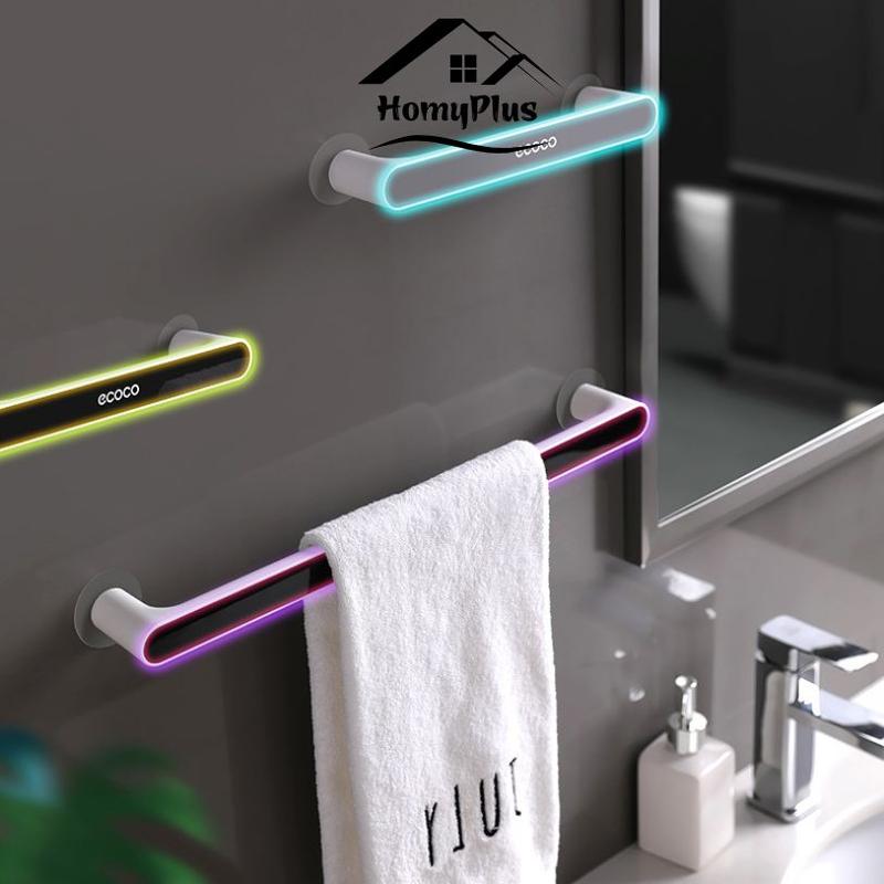 Giá Treo Khăn Nhà Tắm ECOCO Dán Tường Chắc Chắn Không Cần Khoan 1