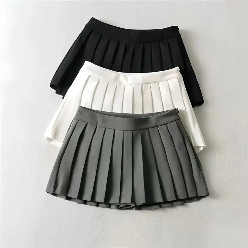 CHÂN VÁY XẾP LY NHỎ DÁNG NGẮN Chất Đẹp Có Quần Bảo Hộ Women Nữ S159 | BigBuy360 - bigbuy360.vn