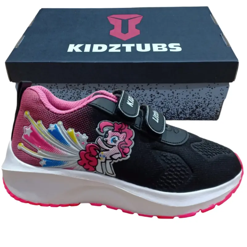 Sepatu Sekolah Anak Perempuan Karakter Kuda pony Cewek Warna Hitam Murah Usia PAUD TK SD SMP SMA Kelas 1 2 3 4 5 6 7 8 9 0 Tahun-KIDZTUBS164272923 Empuk Kaki Anak-Anak Polka 2