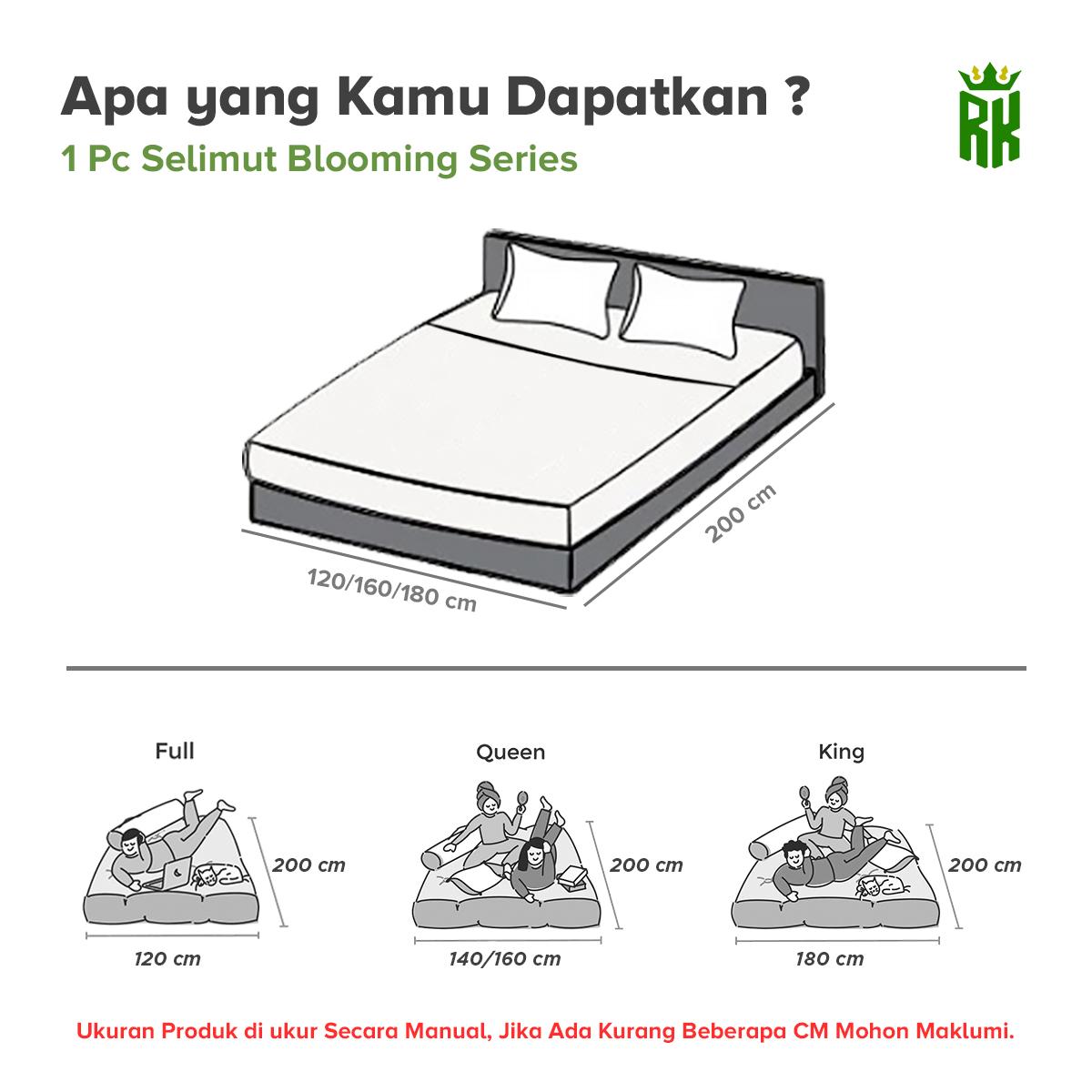 RAJA - Selimut Bedcover Blooming Series Selimut Cantik Microtex Motif Lucu & Menggemaskan [15]