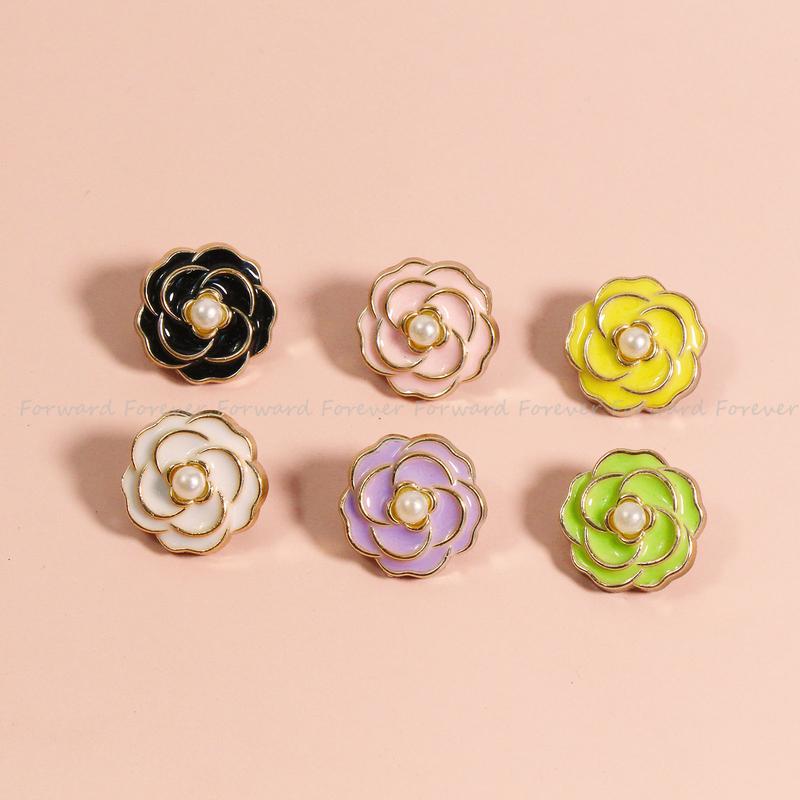 12pcs/set muticolor flower Pin Tudung baby brooch safety pin 1