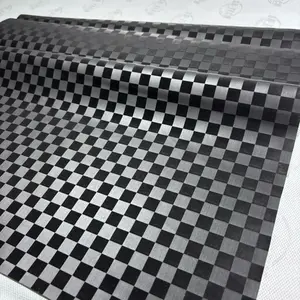 Ajm Kulit Jok Motif Catur 3D SB-TECH Tebal 0,8mm Lembaran Standar Jumbo Meteran Murah Grosir Kulit Jok Motor Supplier Jok Motor