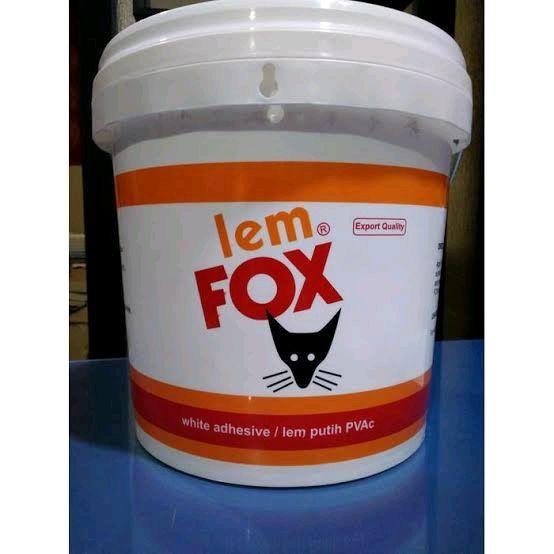 Gambar Lem Fox Putih / Lem Putih PVAC Ember Merah 10Kg dari Tb. Sumber Karya Kota Administrasi Jakarta Timur Tokopedia