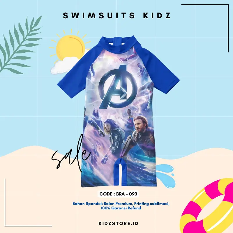 Baju Renang Anak Usia 1 - 8 Tahun Premium Motif Ultraman Terbaru 1
