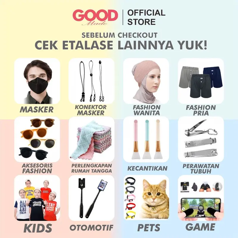 GOOD MADE - Peci Pakol | Peci Pakol Afganistan | Peci Sholat | Peci Kekinian Dewasa Elastis | COD 6