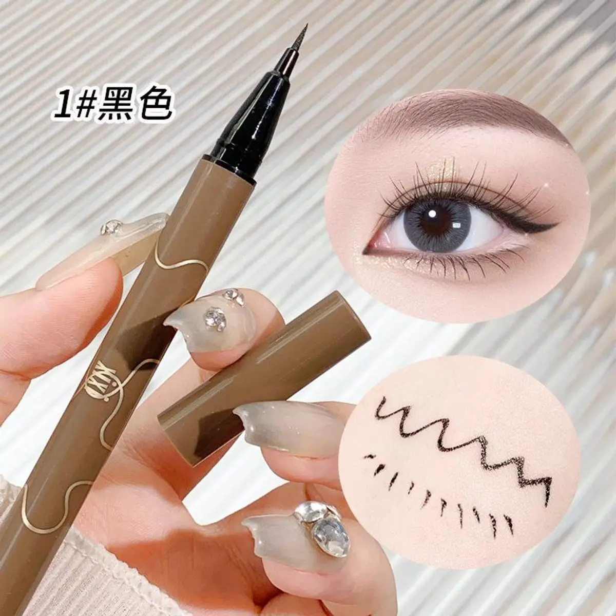 Bút Kẻ Mắt XIXI Dạng Lỏng Lâu Trôi Chống Thấm Nước Màu Đen Cá Tính.