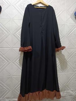 Product Review of Gamis Abaya Hitam Anak Perempuan 11 12 13 14 15 16 17 Tahun Liyana Syar'i Set Pashmina Bahan Ceruty Babydoll Full Furing Variasi Rempel Abaya Remaja Aesthetic Hitam Turkey Baju Muslim Anak Kekinian Lebaran 2025 Premium Terbaru from U**y 0