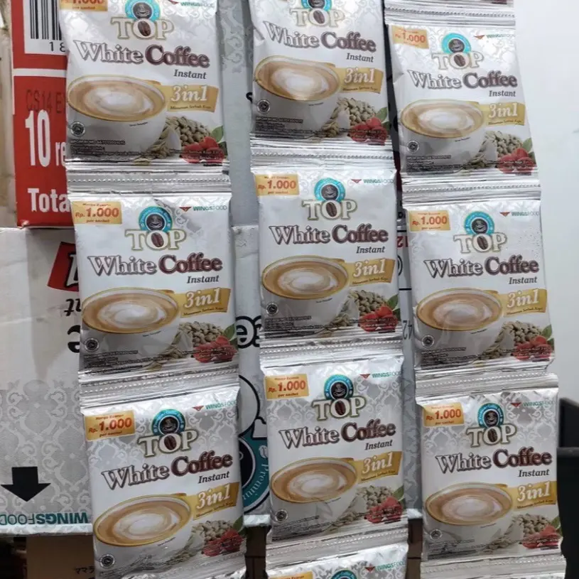 KOPI TOP WHITE COFFEE 1renteng 12 sachet COD