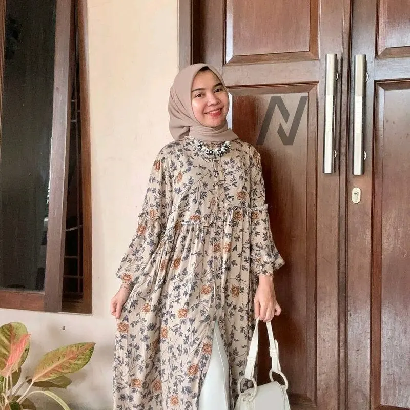 Ameena Tunik Motif Rayon Terbaru 0