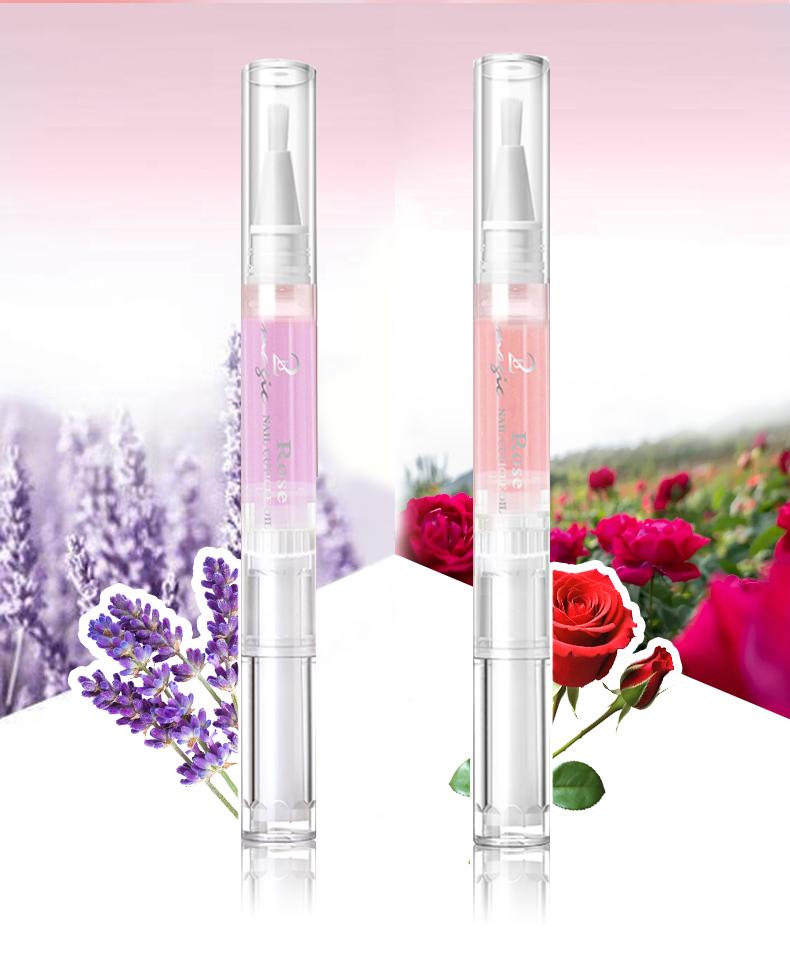 Product Introduction of Nail Cuticle Oil Rose & Lavender Organic Vitamins Serum for Nails Comfort Nail Polish 5