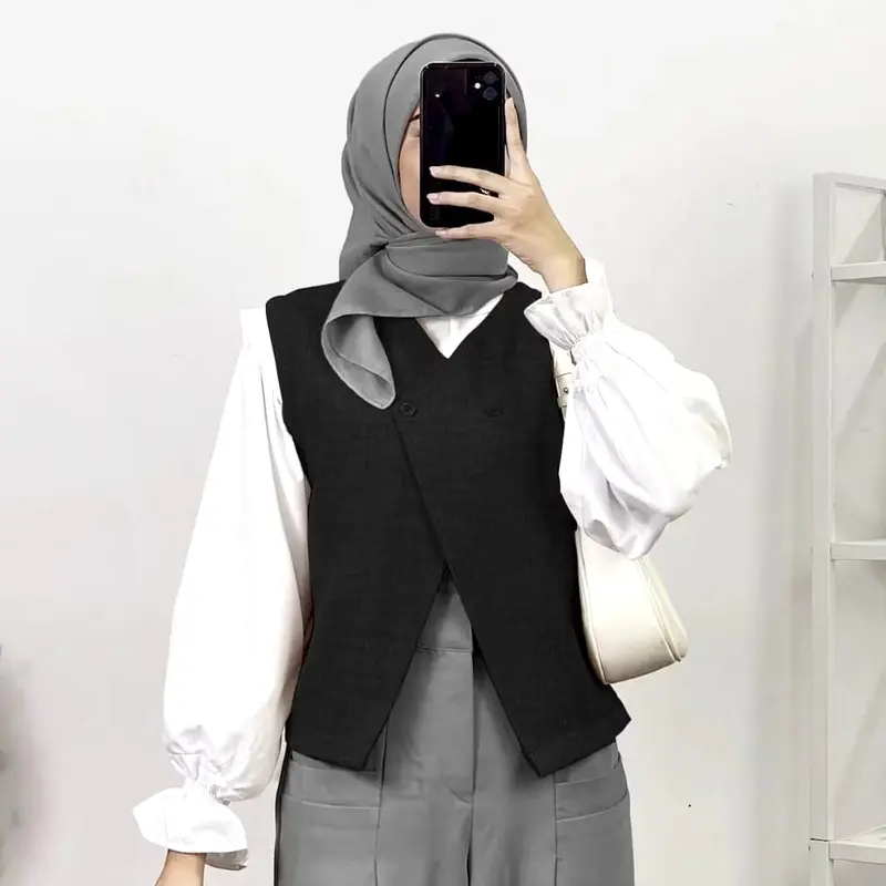 Allava Vest-Vest Premium Rompi Wanita / Vest Korean Style kekinian 3