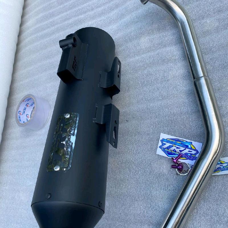 KNALPOT STANDAR RACING TRP EXHAUST BLACK DOF 2