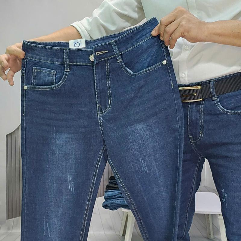 Quần Jean Nam Co Giãn Xanh Đen Xước - Giá Rẻ, Phong Cách Trẻ Trung 3