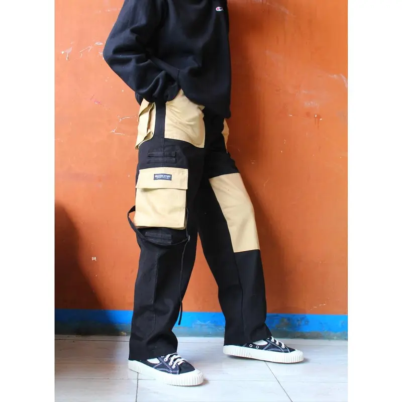 Cargo Two Tone Unleash / Celana Cargo Twotone Tebal Loose Fit 4