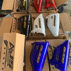 AJS TEPONG GL 100 PLASTIK ABS SET EMBLEM BY AJS dengan Pilihan Warna Biru dan Putih untuk Produk Anda