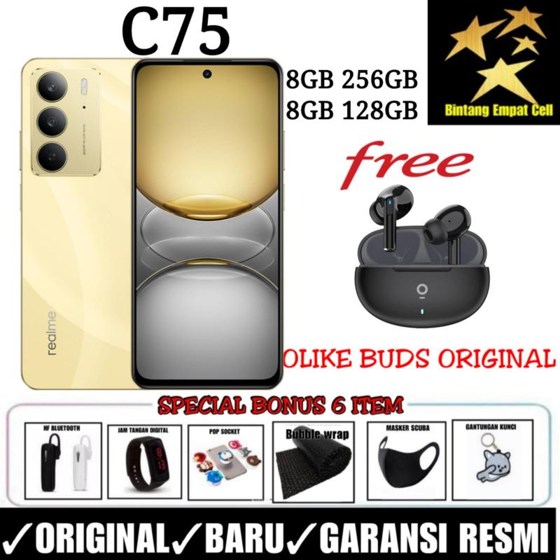 (EXCLUSIVE ANDRIYADISHOP) REALME C75 8/128 & 8/256 & C75X 8/128 GARANSI RESMI 2