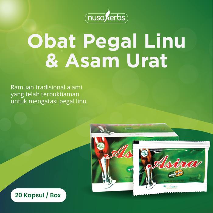Gambar Asira Kapsul Pegal Linu Organik dari Nusaherbs Kota Administrasi Jakarta Barat Tokopedia