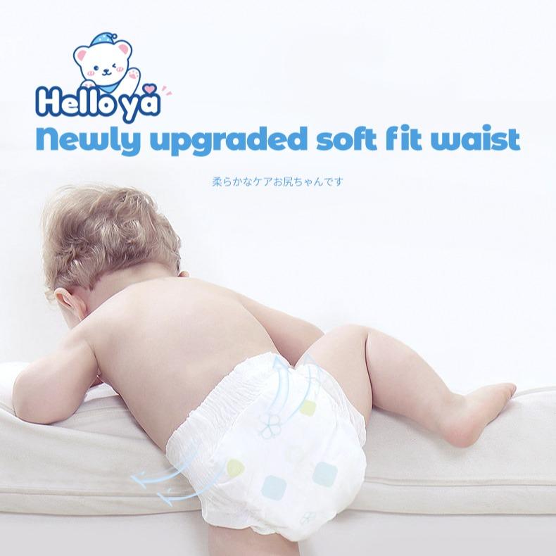 【BUY 3 TAKE 1】Hello ya Tape Baby Diaper  NB/S/M/L/XL/XXL/XXXL Comfortable Diaper Pants- Easy Pull-up Pants for Active Babies  Lampin Kanak-Kanak 5