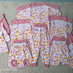 baju bayi newborn paket bundle isi 33pcs warna dusty pink / coksu