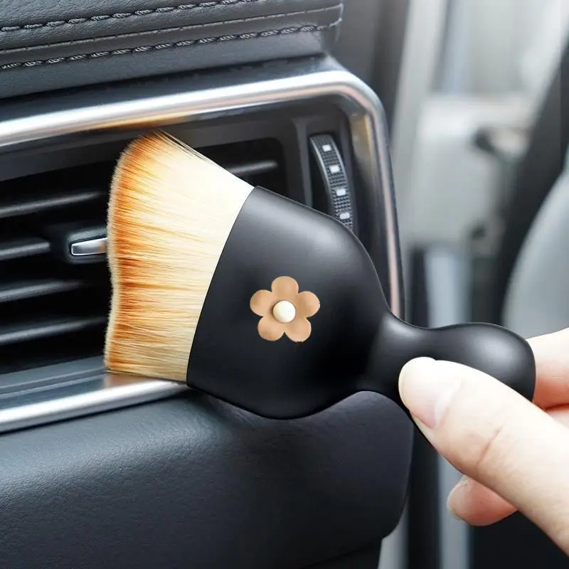 Sikat mobil beruang kartun ac cleaner mobil /Car Interior Care Sikat Pembersih kulit random perawatan interior 4