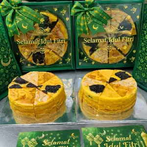 Full loyang Kue lapis empat sultan legit premium full kuning telur (tanpa terigu) ukuran 1 loyang diameter 16 cm Makanan