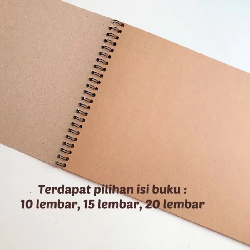 SCRAPBOOK A4 UKURAN BESAR (TERMURAH) 20x30cm | JOURNALING TEBAL AESTHETIK 5