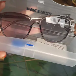 MAKRIZZ Kacamata Photochromic 2in1 Anti Radiasi & Blue Ray Bisa Ganti Lensa Unisex Trendy Hitam-15938 Eyewear Glasses Lensa Cerdas Gelap Instan dalam 15 Detik