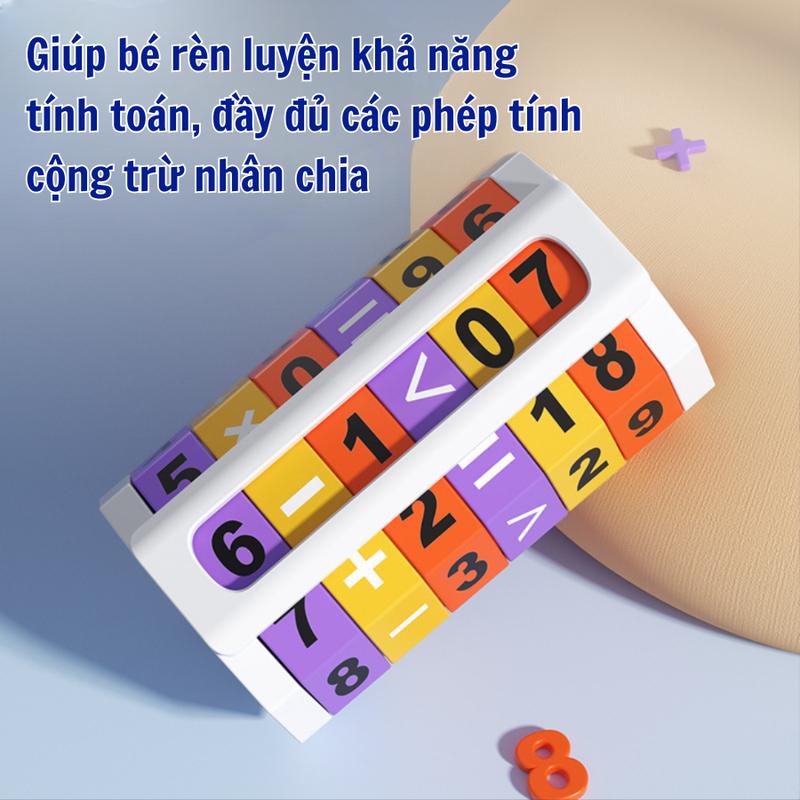 Đồ chơi rubik toán học giúp bé giảm áp lực sách vở Đồ chơi giáo dục toán học phát triển trí tuệ cho bé - Domori