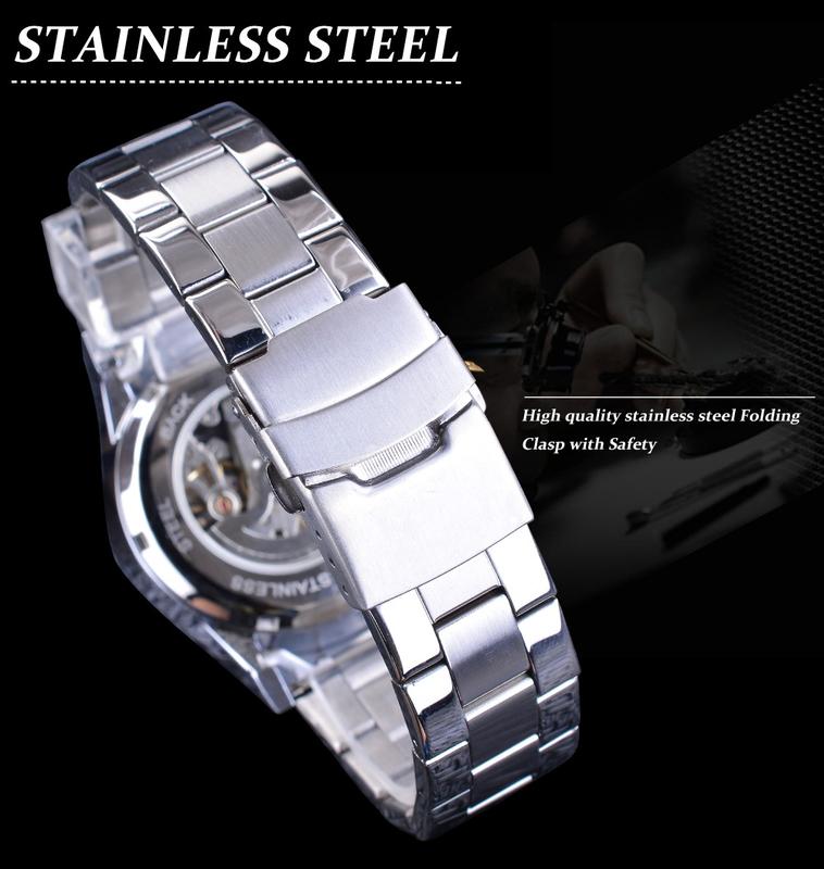 Đồng Hồ Cơ, Forsining Chính Hãng, Dành Cho Nam, Tự Động, Chạm Khắc 3D, Thắt Lưng Longgang, Thương Hiệu Hàng Đầu Sang Trọng, Thích Hợp Cho GióQuà Tặng Nam​​​​​​​​​​​​​​ 7