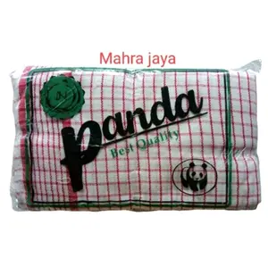 Serbet Panda Putih Harga termurah Uk 48x48 cm bahan katun polytc random warna