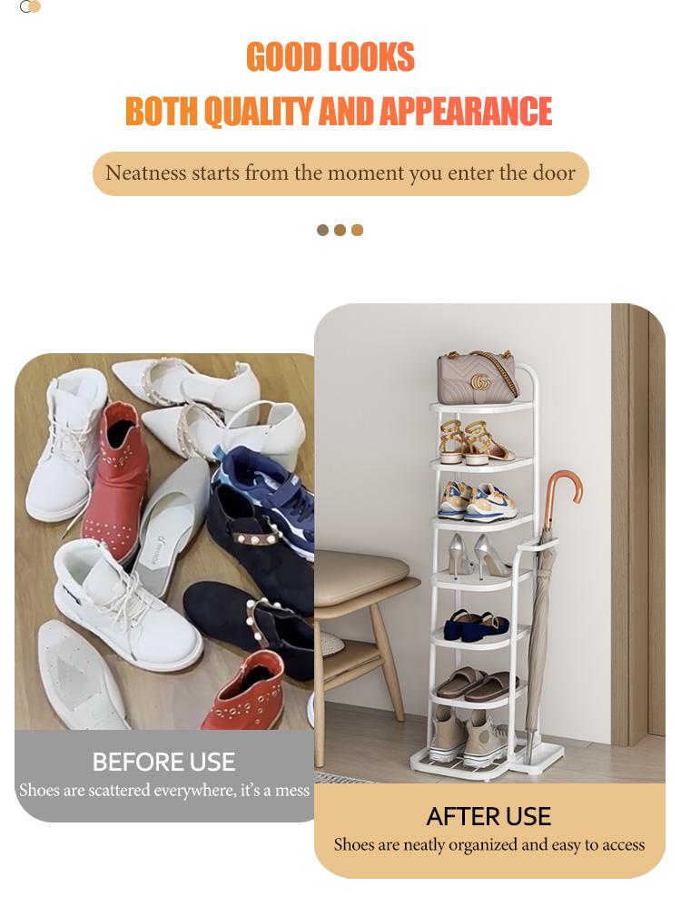 WARM LAB Rak sepatu besi sederhana dan sederhana Instalasi besar multi-lapisan sederhana WARM LAB Rak sepatu besi sederhana dan sederhana Instalasi besar multi-lapisan sederhana