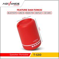 Gambar 【COD】Advance Speaker T-530 peaker Portable Bass Speaker Bluetooth Speaker Advance Salon Murah NgebasGaransi Resmi 1 Tahun - RED dari ADVANCE.DIGITALS Kab. Karawang 4 Tokopedia