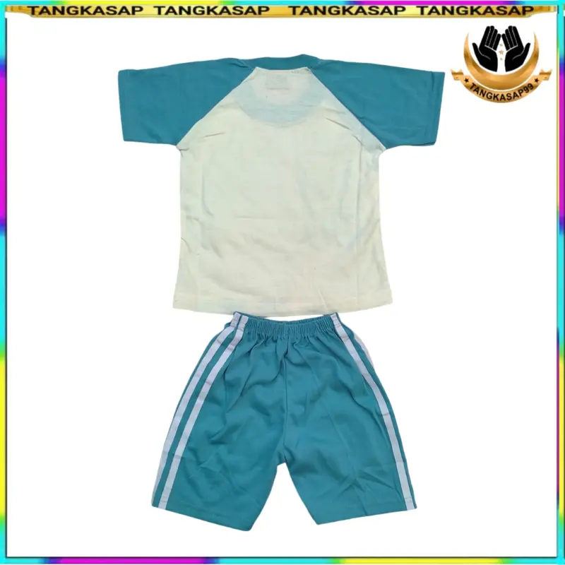 Setelan Anak Labubu Terbaru Lengan Pendek Pakaian Anak Unisek Katun  Tebal Adem - Tangkasap Celana Motif Baju Fashion 2