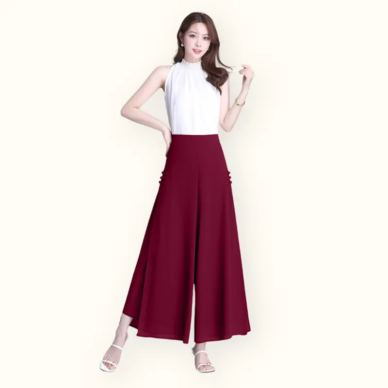 Celana Panjang Sifon wanita gaya korea cantik dan elegan - Jfashion Vista 0