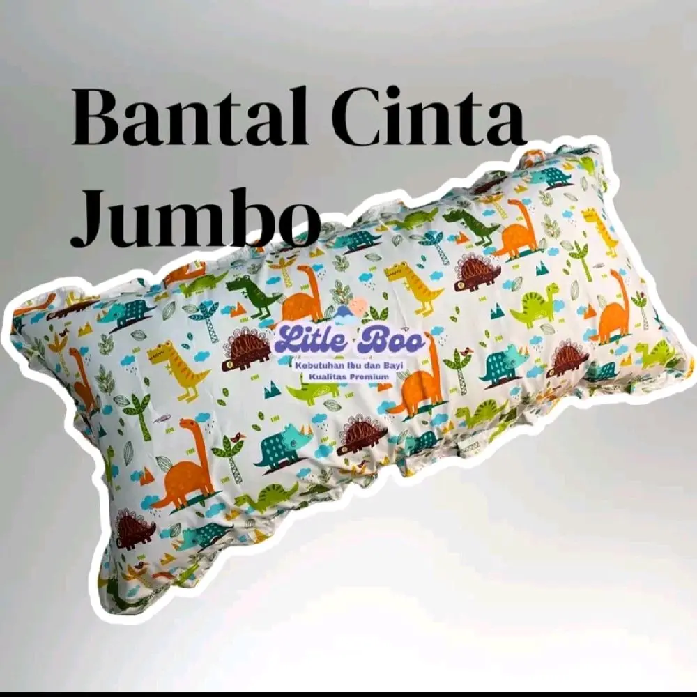 Bantal Cinta Jumbo full isian silikon lemmbut ll motif rendom