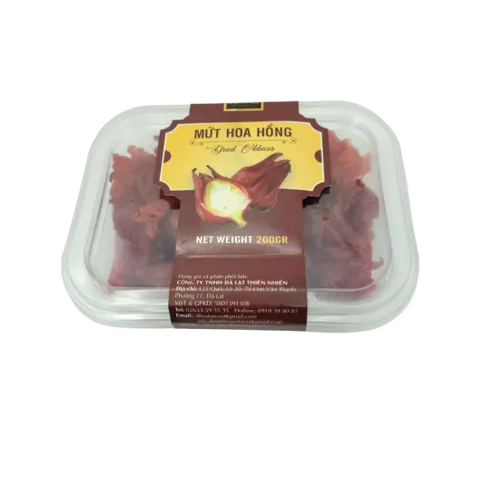 MỨT HOA HỒNG ĐÀ LẠT THÊN NHIÊN HỘP 200GR