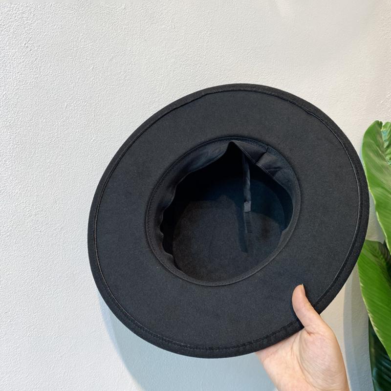Mũ Fedoras, Trang Trí Khóa Thắt Lưng, Dành Cho Nữ, Mũ Nỉ Vành Có Nắp, Mũ Jazz Cổ Điển Thích Hợp Cho Mùa Đông Và Mùa Thu, Mũ Ấm 7