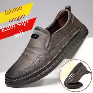 SEPATU PRIA KANGN - Flat Shoes Formal & Kasual, Anti Slip, Sol Tahan Aus, Nyaman untuk Kerja dan Pesta
