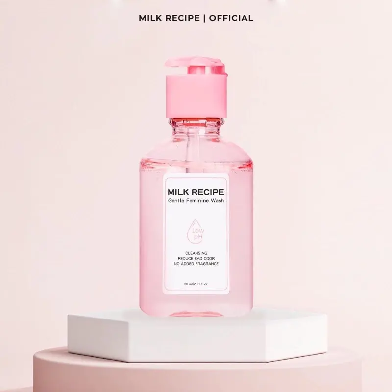 Pembersih Kewanitaan Milk Recipe Gentle Feminine Cleanser - Mengurangi Bau Tidak Sedap - Keputihan, Hygiene