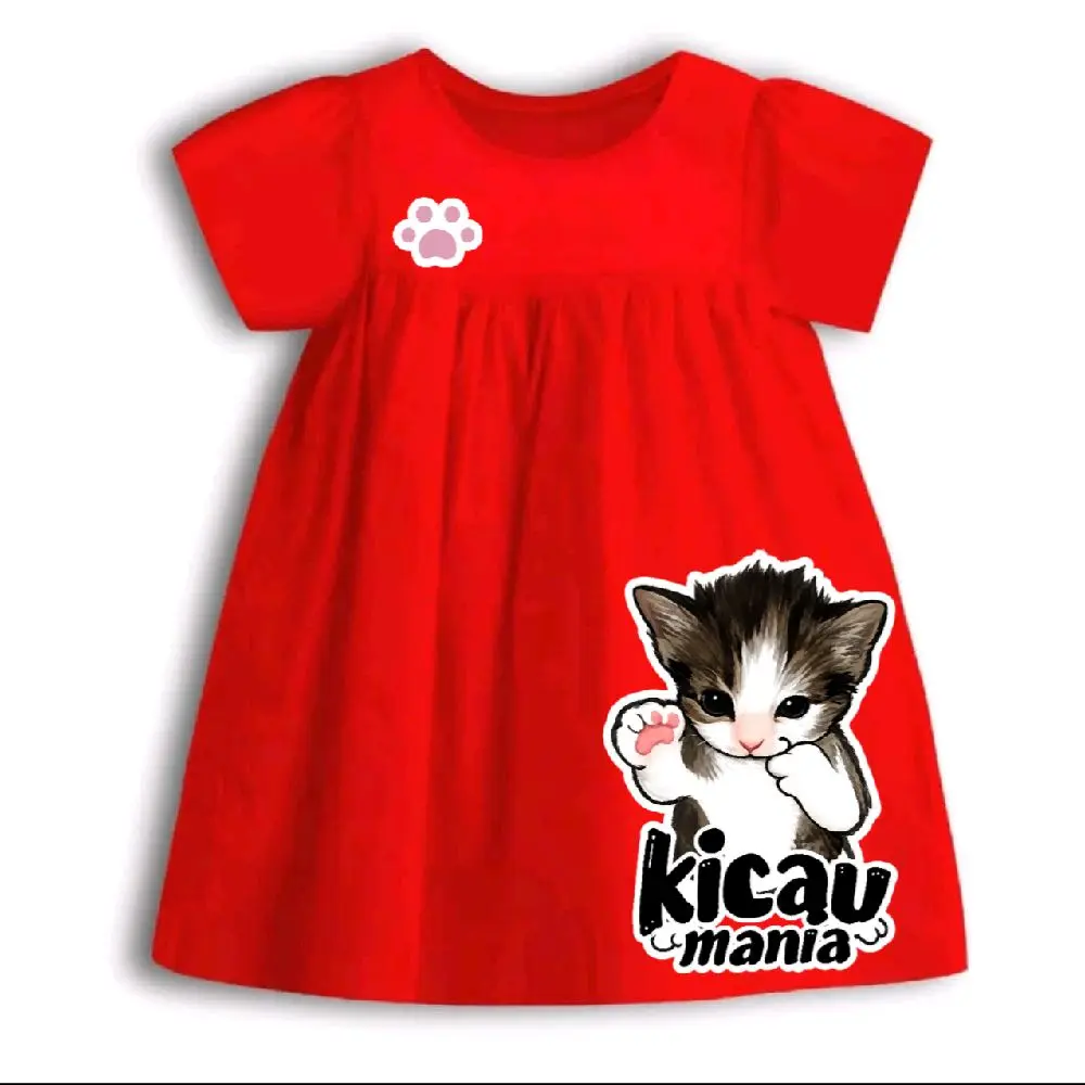 dress anak perempuan VIRAL KUCING KICAU MANIA