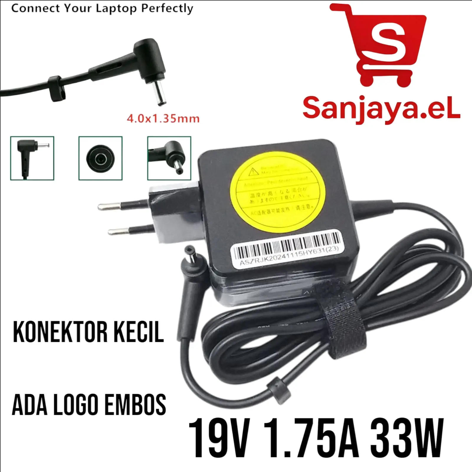 Charger Adaptor Laptop Notebook X441M X441N X453S X201E X441B X200M X441 X441SA X441SC X453M 19V 1.75A ORIGINAL Computer