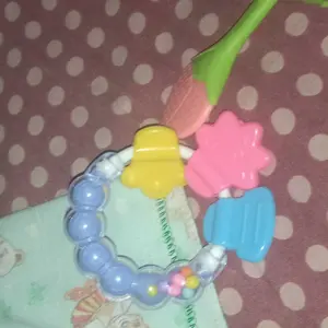 Teether bayi Silikon Multifungsi, mainan bayi rettle