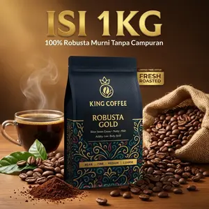 King Coffee Original Robusta 1Kg Kopi Hitam Pagi Penambah Fokus